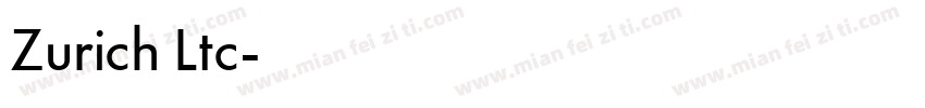 Zurich Ltc字体转换